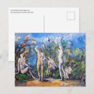 Carte Postale Paul Cezanne - Cinq Baigneurs