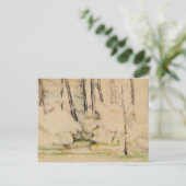 Carte Postale Paul Cezanne - Dans les bois (Debout devant)