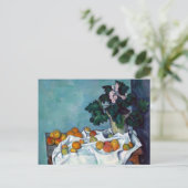 Carte Postale Paul Cezanne Demeure Vie Pommes et Primroses (Debout devant)