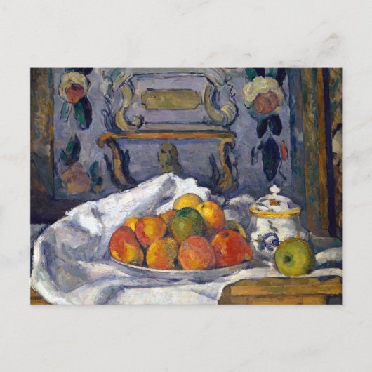 Carte Postale Paul Cezanne Dish des pommes (Devant)