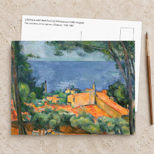 Carte Postale Paul Cezanne - Estaque aux toits rouges
