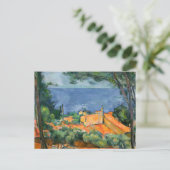 Carte Postale Paul Cezanne - Estaque aux toits rouges (Debout devant)