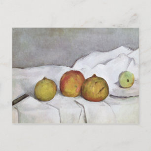 Carte Postale Paul Cezanne Fruit sur un chiffon, c.1890