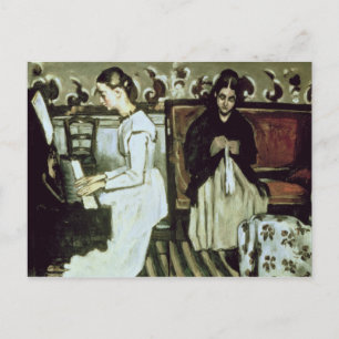 Carte Postale Paul Cezanne   Girl at the Piano , 1868-69