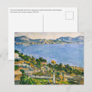 Carte Postale Paul Cezanne - Golfe de Marseille vu depuis Estaqu