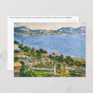 Carte Postale Paul Cezanne - Golfe de Marseille vu d'Estaque