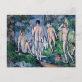 Carte Postale Paul Cezanne - Groupe des Bathères (Devant)