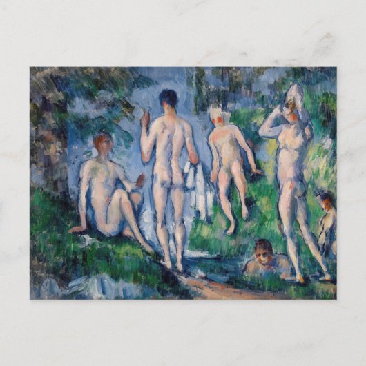 Carte Postale Paul Cezanne - Groupe des Bathères (Devant)