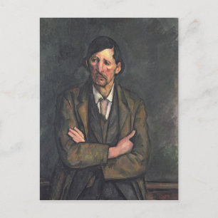 Carte Postale Paul Cezanne Homme aux armes croisées, c.1899