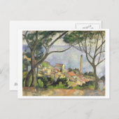 Carte Postale Paul Cezanne | La Mer à l'Estaque, 1878 (Devant / Derrière)