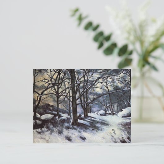 Carte Postale Paul Cezanne - La neige fondante. Fontainbleau (Debout devant)