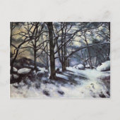 Carte Postale Paul Cezanne - La neige fondante. Fontainbleau (Devant)