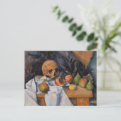 Carte Postale Paul Cezanne - La vie morte avec le crâne (Debout devant)