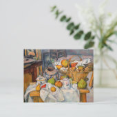 Carte Postale Paul Cezanne - La vie morte avec panier (Debout devant)