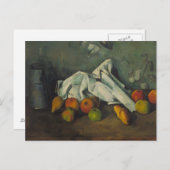 Carte Postale Paul Cezanne - Lait canne et pommes (Devant / Derrière)