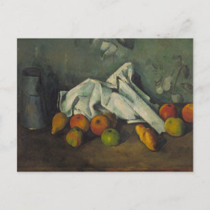 Carte Postale Paul Cezanne - Lait canne et pommes
