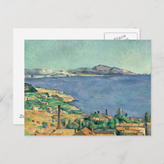 Carte Postale Paul Cezanne - Le golfe de Marseille (Devant / Derrière)