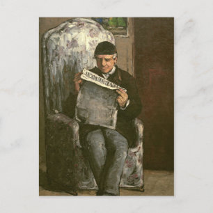 Carte Postale Paul Cezanne   le père de l'artiste, lisant le "v�