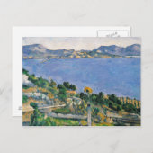 Carte Postale Paul Cezanne | L'Estaque, Vue sur la baie de Marse (Devant / Derrière)