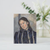 Carte Postale Paul Cezanne - Madame Cezanne avec cheveux loosené (Debout devant)