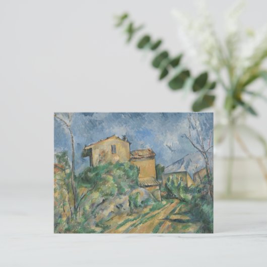 Carte Postale Paul Cezanne - Maison Maria avec vue sur Château (Debout devant)