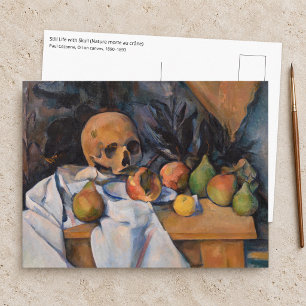 Carte Postale Paul Cezanne - Nature morte avec crâne