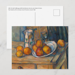 Carte Postale Paul Cezanne - Nature morte avec cruche de lait et