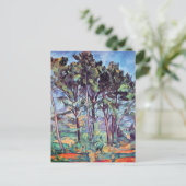Carte Postale Paul Cézanne - Pins et Aqueduc Beaux-Arts (Debout devant)