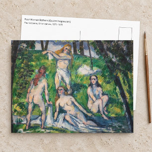 Carte Postale Paul Cezanne - Quatre Baigneuses