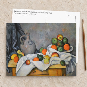 Carte Postale Paul Cezanne - Rideau, Cruchon et Compotier