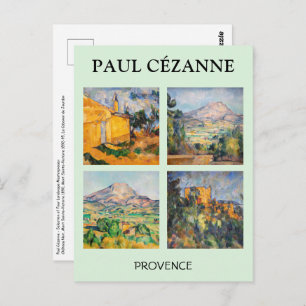 Carte Postale Paul Cezanne - Sélection de chefs-d'oeuvre paysage