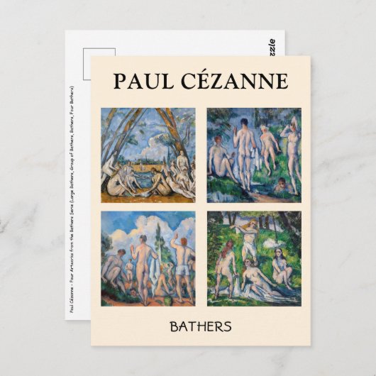 Carte Postale Paul Cezanne - Sélection des chefs-d'oeuvre de Bat (Devant / Derrière)