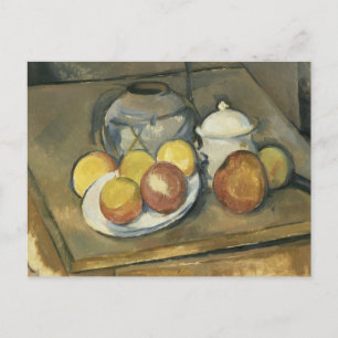 Carte Postale Paul Cezanne - Vase à paille, bol à sucre