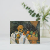 Carte Postale Paul Cezanne - Vie morte avec le crâne (Debout devant)