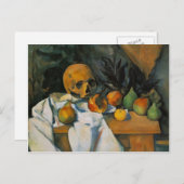 Carte Postale Paul Cezanne - Vie morte avec le crâne (Devant / Derrière)