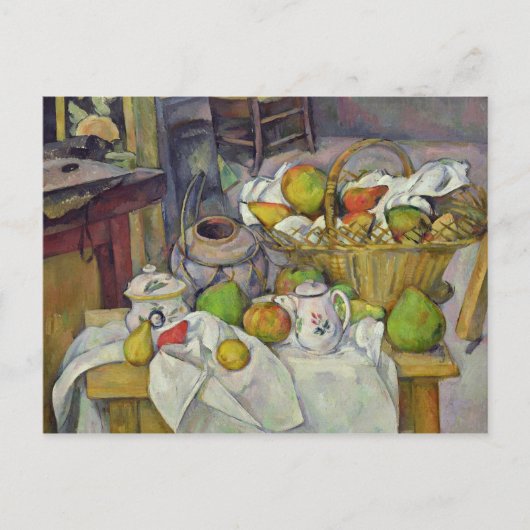 Carte Postale Paul Cezanne | Vie morte avec panier, 1888-90 (Devant)