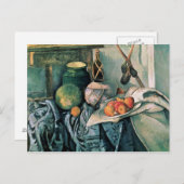 Carte Postale Paul Cezanne | Vie morte avec Pitcher et Aubergi (Devant / Derrière)