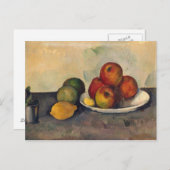 Carte Postale Paul Cezanne | Vie morte avec pommes, c.1890 (Devant / Derrière)