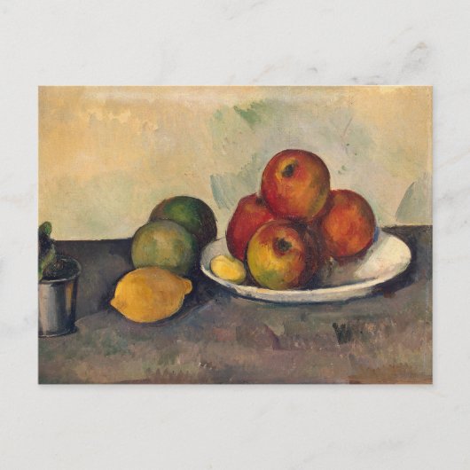 Carte Postale Paul Cezanne | Vie morte avec pommes, c.1890 (Devant)