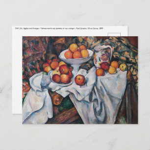 Carte Postale Paul Cezanne - Vie morte, Pommes et Oranges