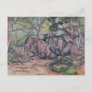 Carte Postale Paul Cezanne   Woodland with Boulders, 1893