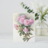 Carte Postale Paul_de_Longpré_-_Roses_and_Bumblebees,_1899 (Debout devant)