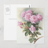 Carte Postale Paul_de_Longpré_-_Roses_and_Bumblebees,_1899 (Devant / Derrière)