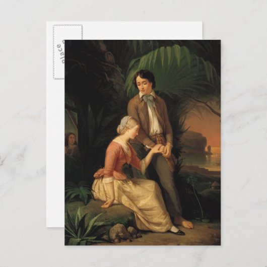 Carte Postale Paul et Virginie (Devant / Derrière)