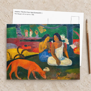 Carte Postale Paul Gauguin - Arearea / Le Chien Rouge