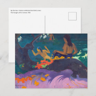 Carte Postale Paul Gauguin - Au bord de la mer / Fatata te Miti