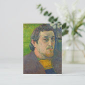 Carte Postale Paul Gauguin | Autoportrait dédié à Carriere (Debout devant)
