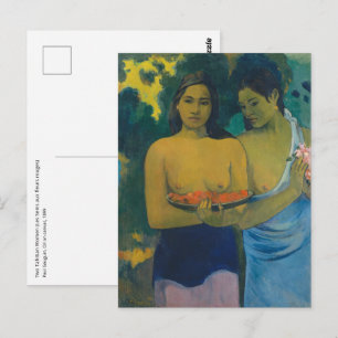 Carte Postale Paul Gauguin - Deux femmes tahitiennes