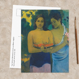 Carte Postale Paul Gauguin - Deux femmes tahitiennes