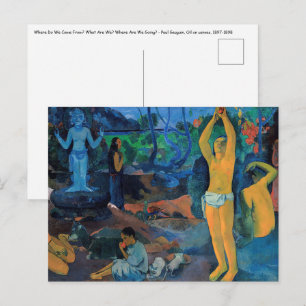 Carte Postale Paul Gauguin - D'où venons-nous ?